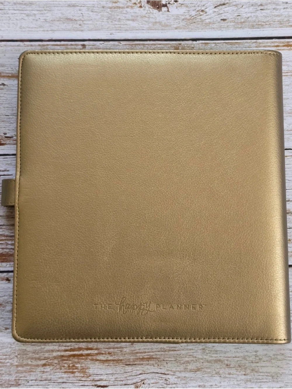 The Happy Planner Gold deluxe cover for classic size